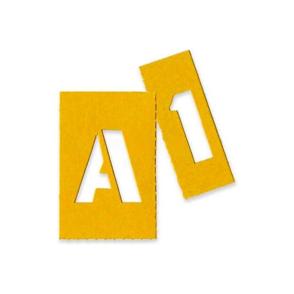 Chartpak Chartpak Painting Letters & Numbers Stencil, CHA01550, 1"H